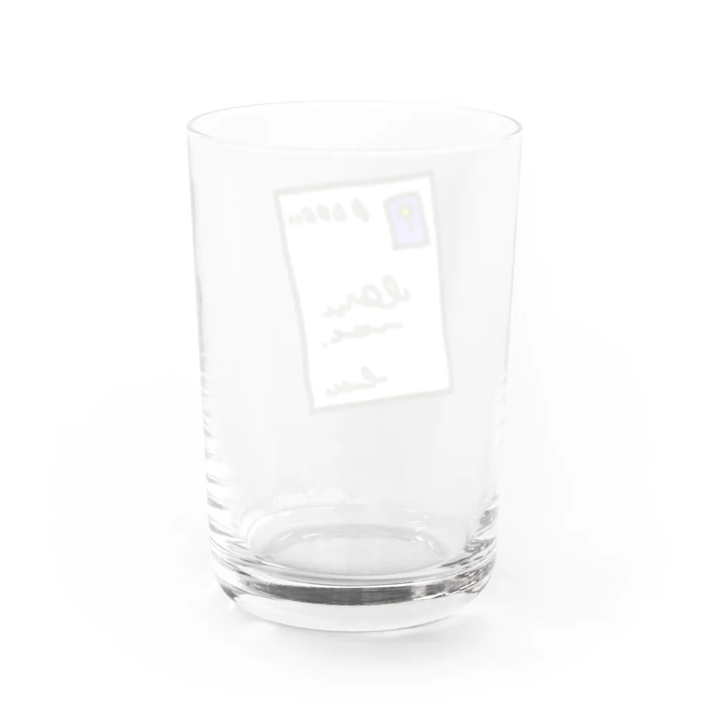 風野ひつじのポストカード Water Glass :back