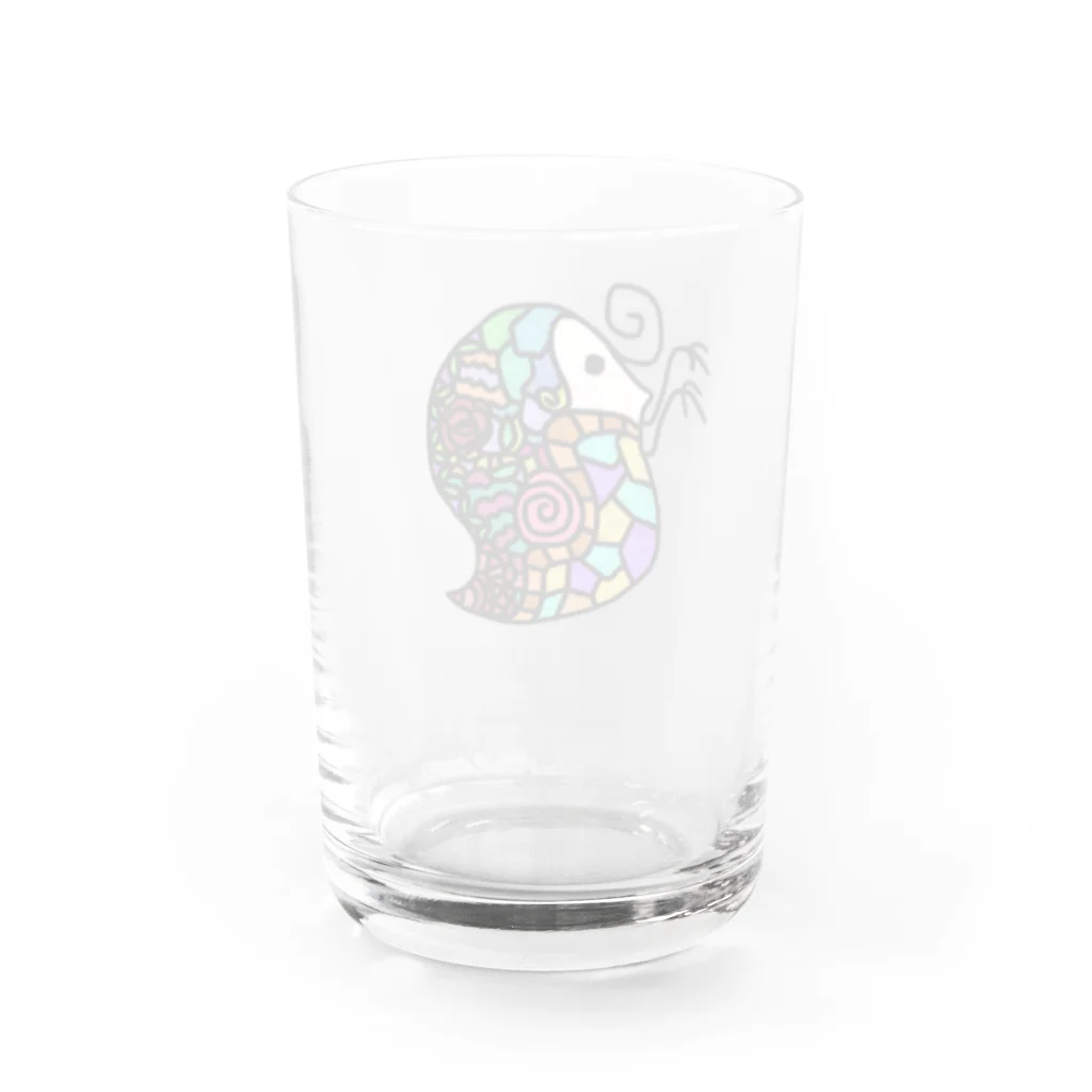 papico001のオシャレなミジンコ　おしゃみじ君 Water Glass :back