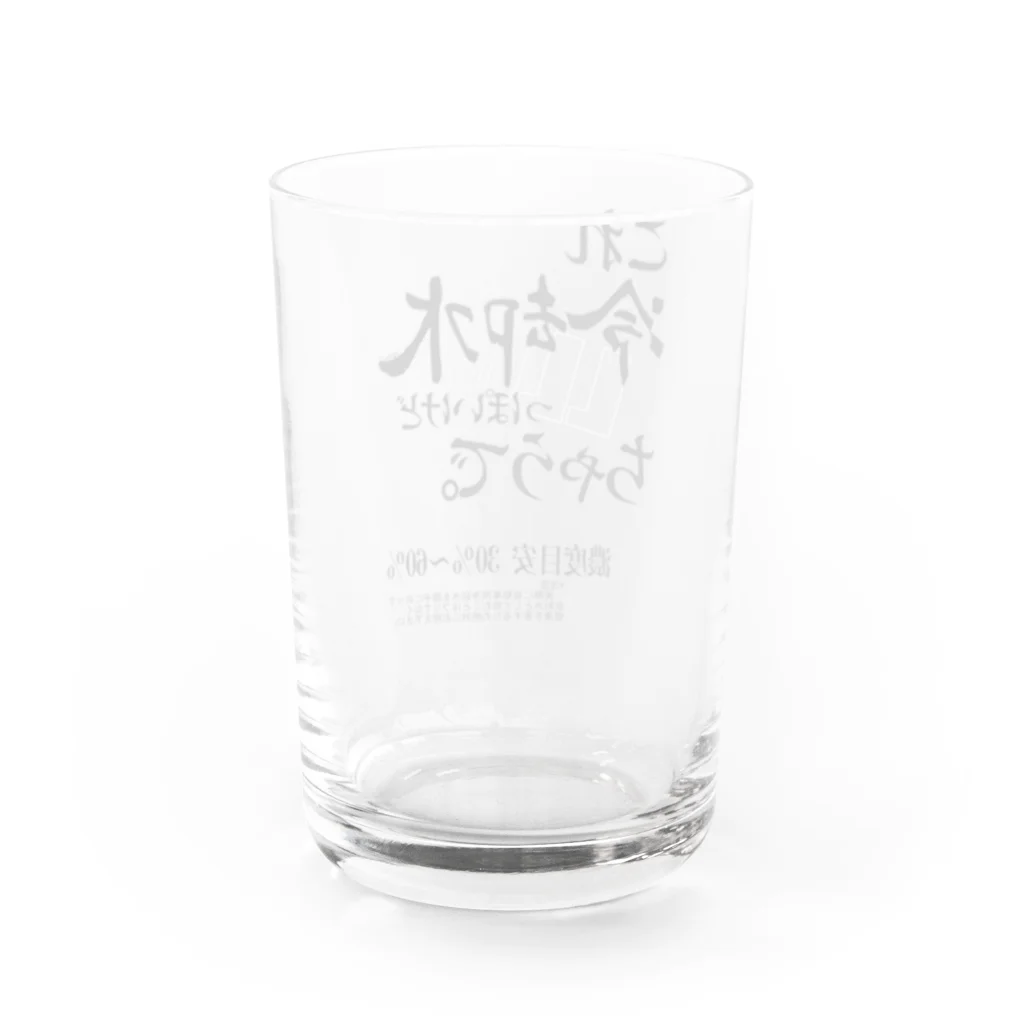 衝動的意匠物品店　「兄貴」の冷却水と違うでぇ Water Glass :back