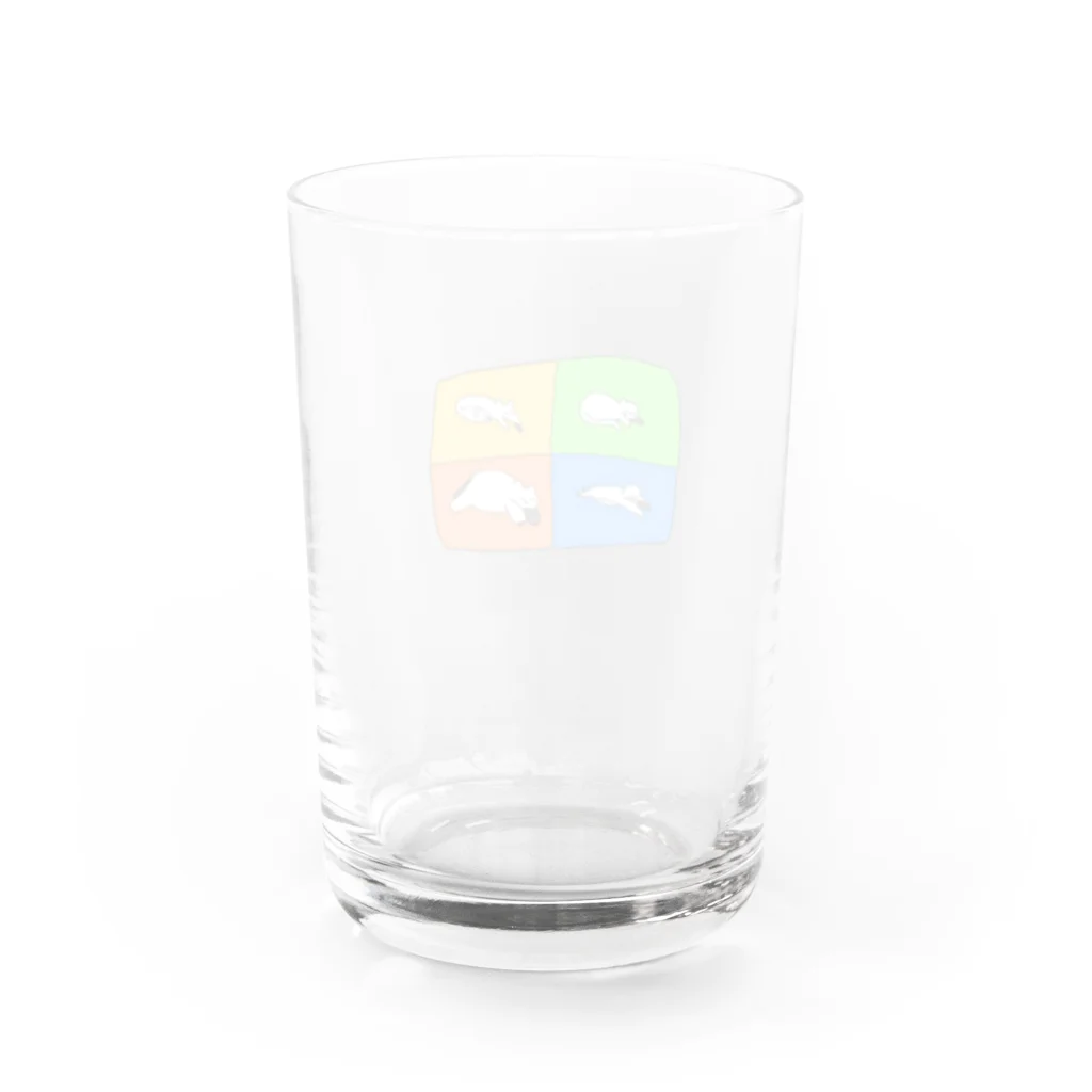 ミラー小雪のすやすやどうぶつ Water Glass :back