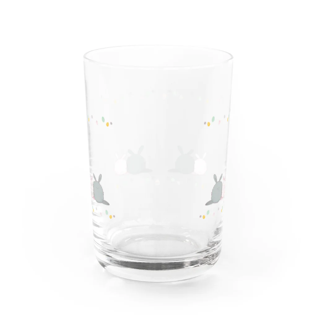 momomo_omiのイースターなうさちゃん Water Glass :back