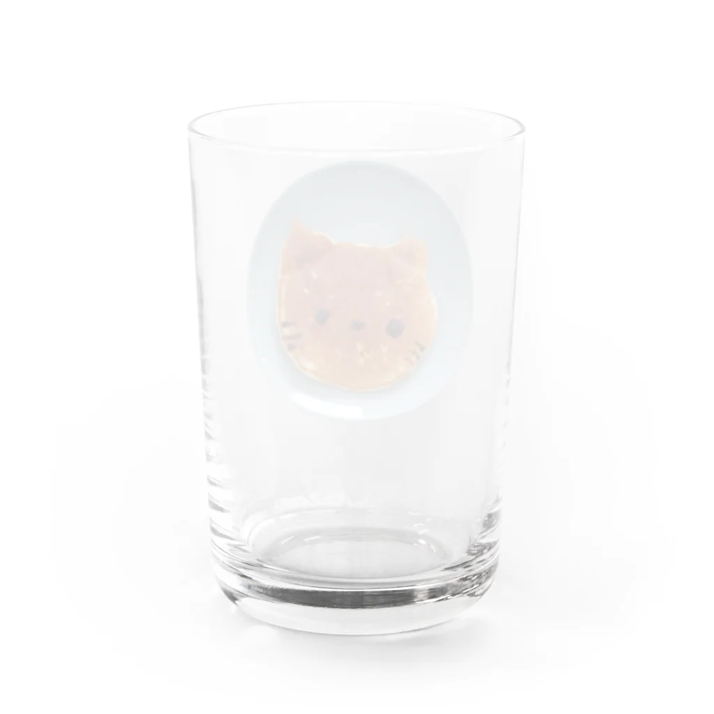 わがやの日常のねこのホットケーキ Water Glass :back