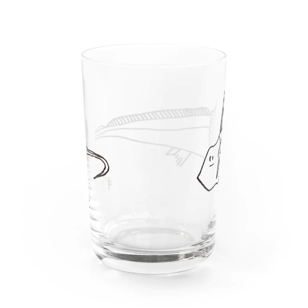 hacoのギンザメグッズ Water Glass :back