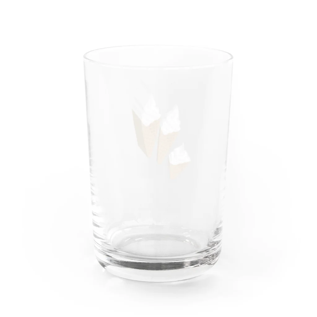 こたけの輪切りソフトクリーム Water Glass :back