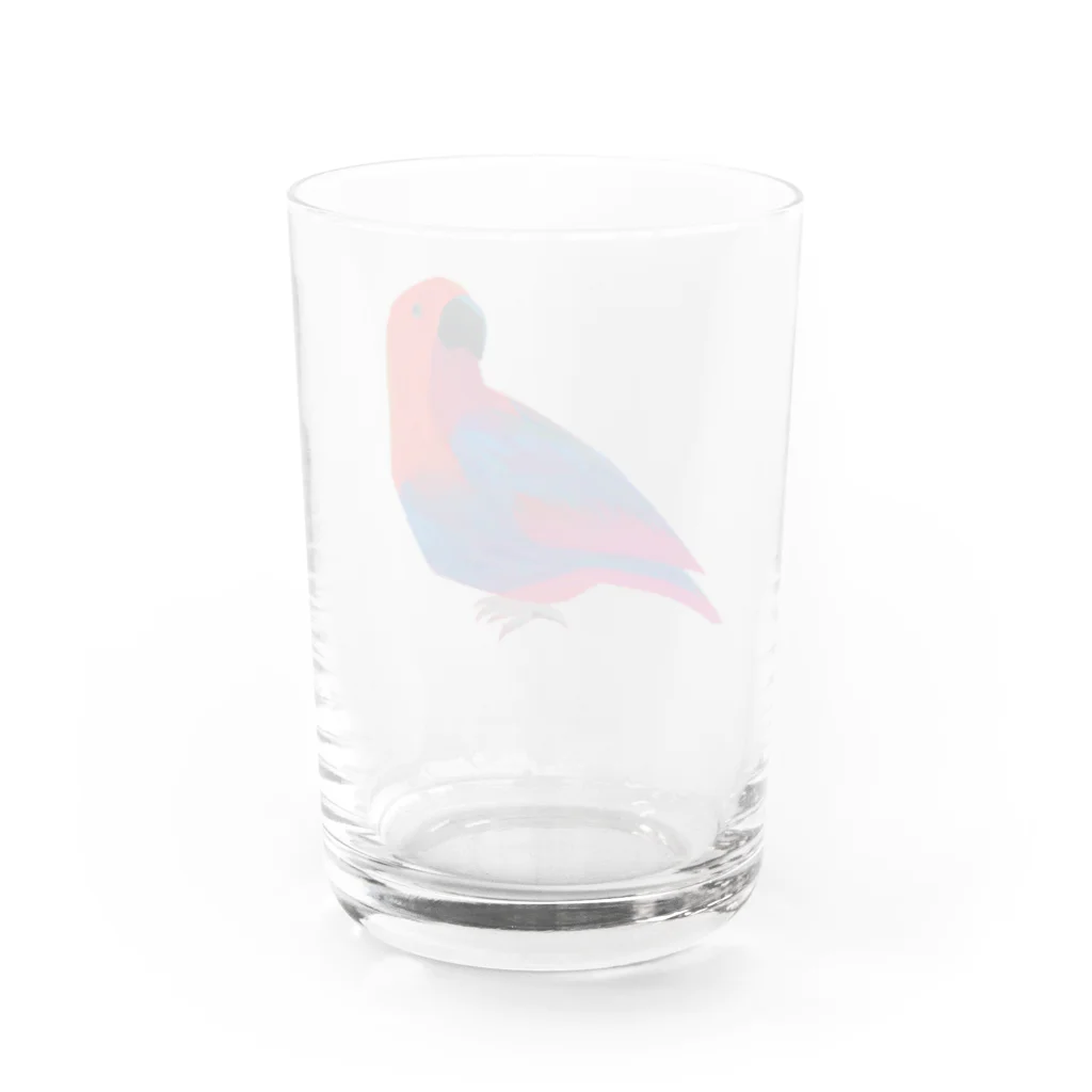 髙野ぺんのオオハナインコ Water Glass :back