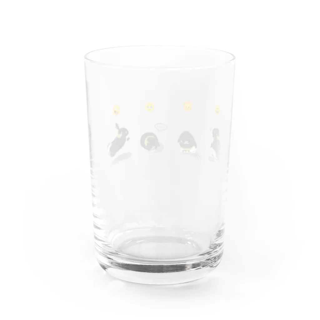 おこげショップのおこげの感情 Water Glass :back