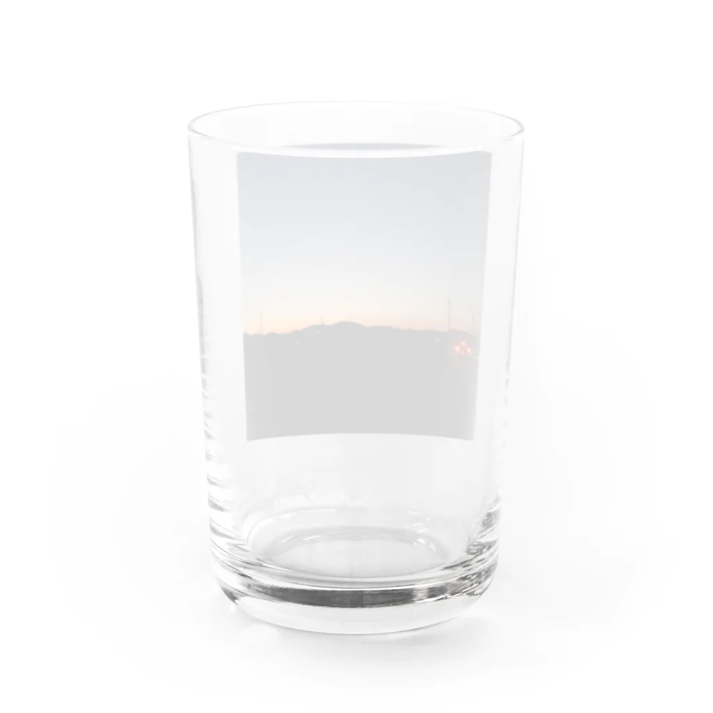 happy_nekoのまちなみ Water Glass :back