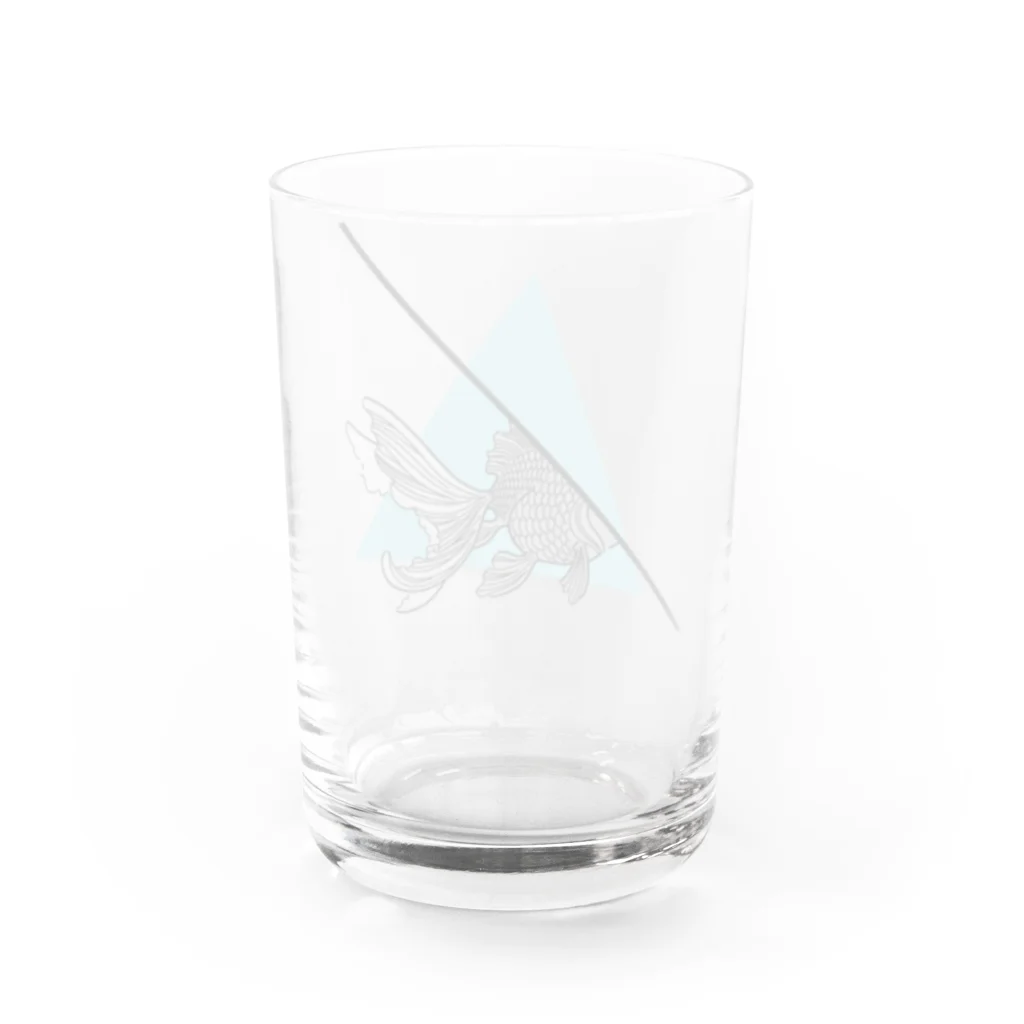 yamayamahanabanaのkingyo_bunno_ Water Glass :back