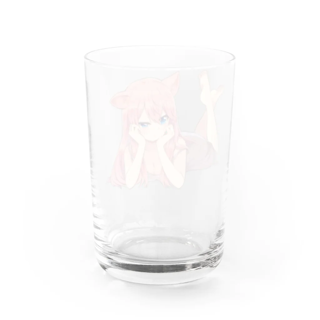 💥📢らぴちぇ通販(天瑠璃ちぇろ)のうつぶせえちちなちぇろグラス Water Glass :back