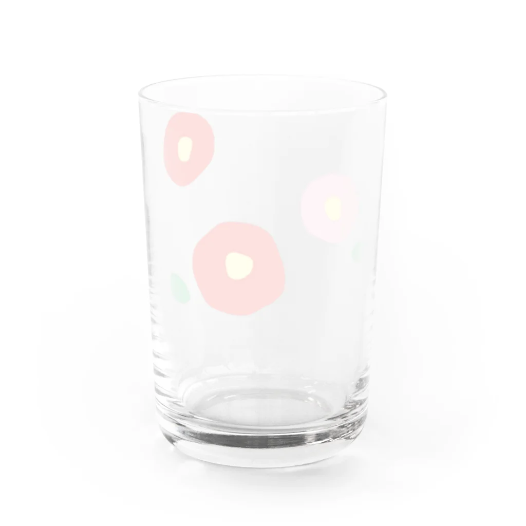 kozukuzukzの椿（赤/白/ピンク） Water Glass :back