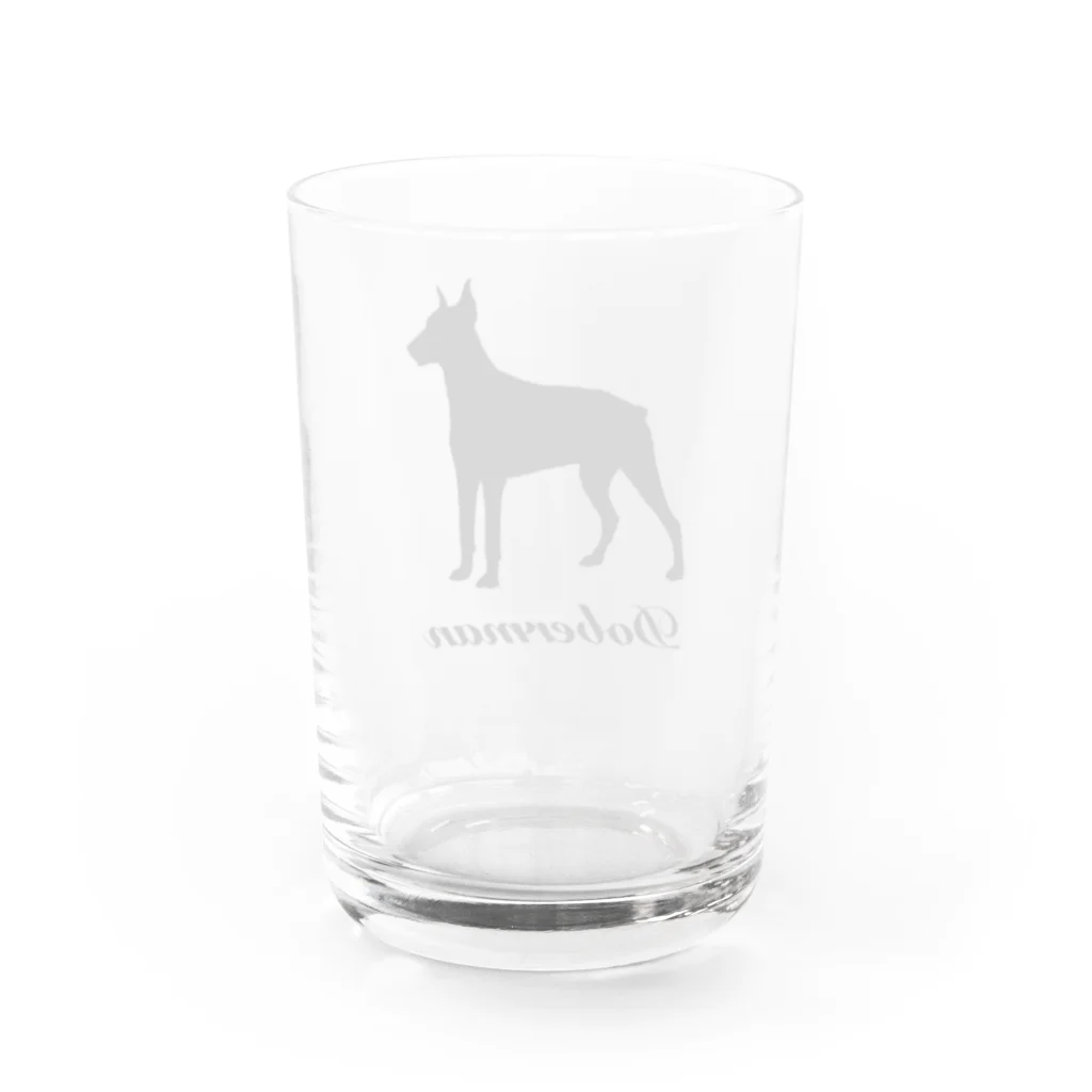 SELECT-1のドーベルマン Water Glass :back