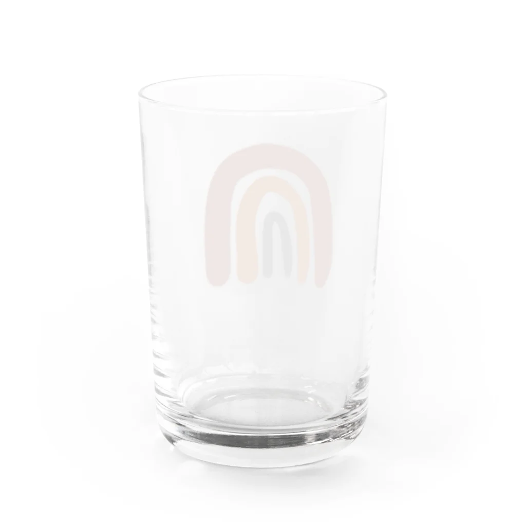 katrina36のブラウンレインボー Water Glass :back