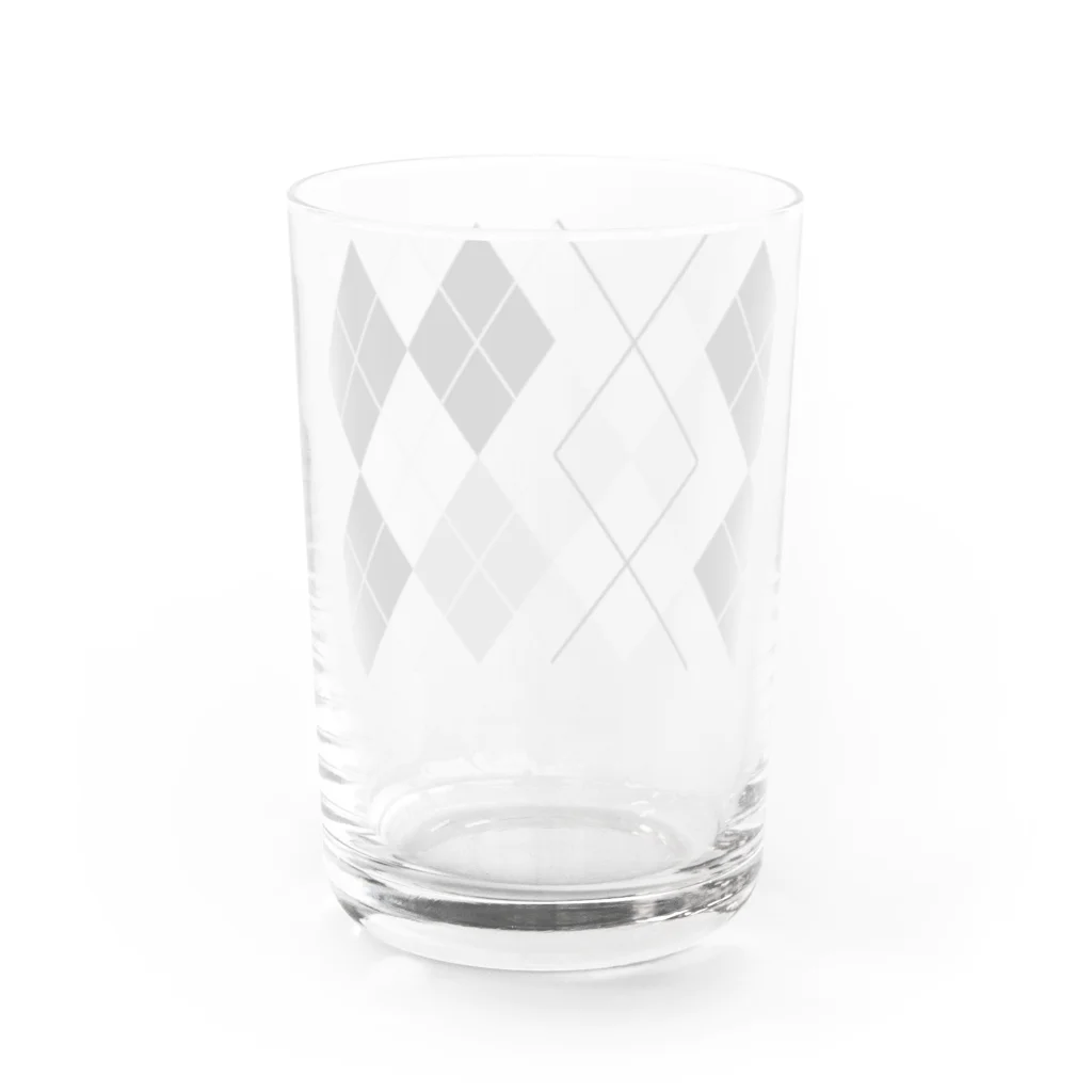 FM Studioの菱形デザイン Water Glass :back