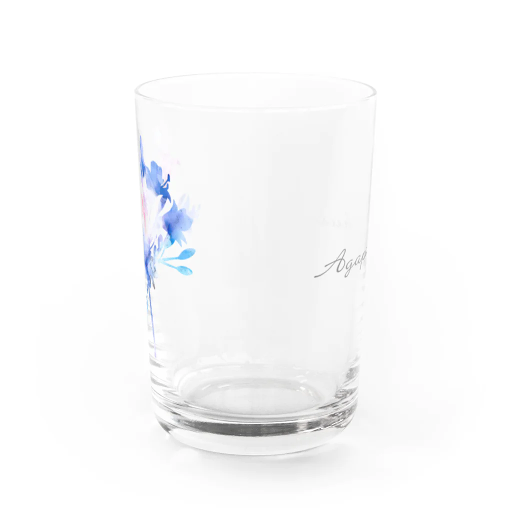 ひのいろ研究室　購買部のアガパンサス：恋の訪れ Water Glass :back