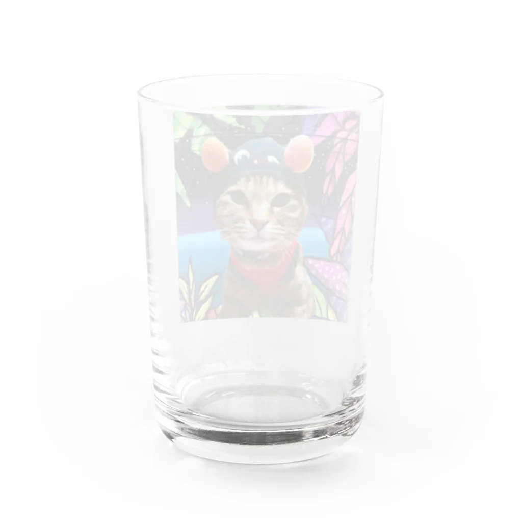 猫雑貨さんちこのヒップホッププリピ！ Water Glass :back