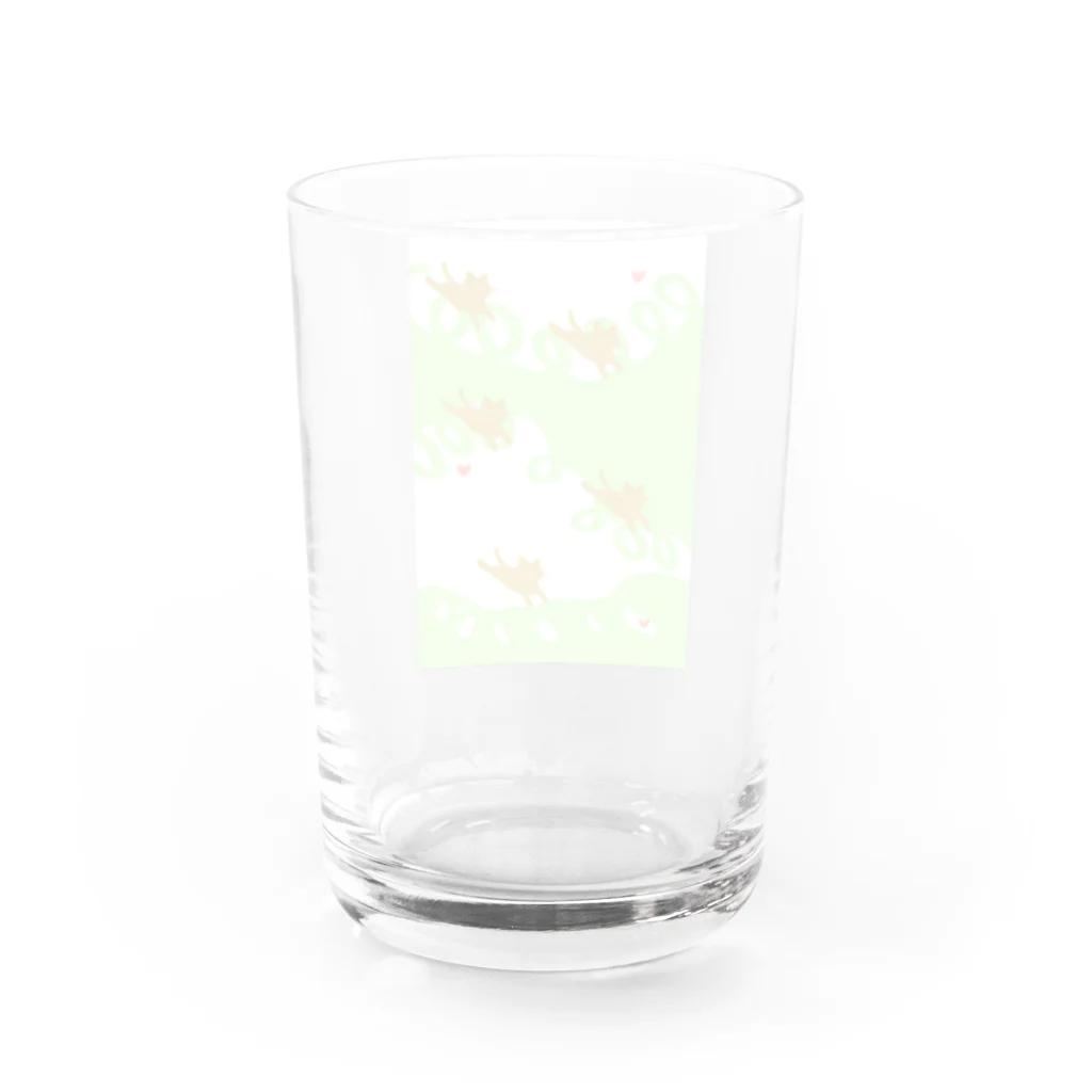 MINATOの目つきちょいワルキャッツ Water Glass :back
