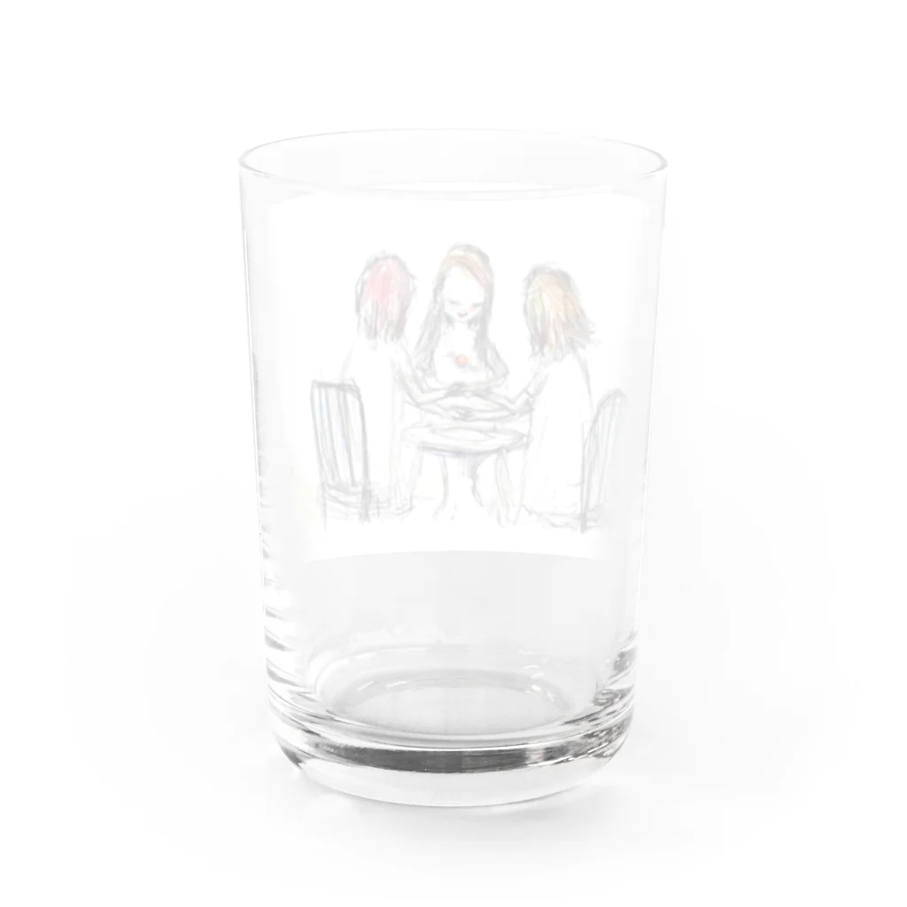 月ノ子の森に恋してのムラナギ／ヌガーポップ Water Glass :back