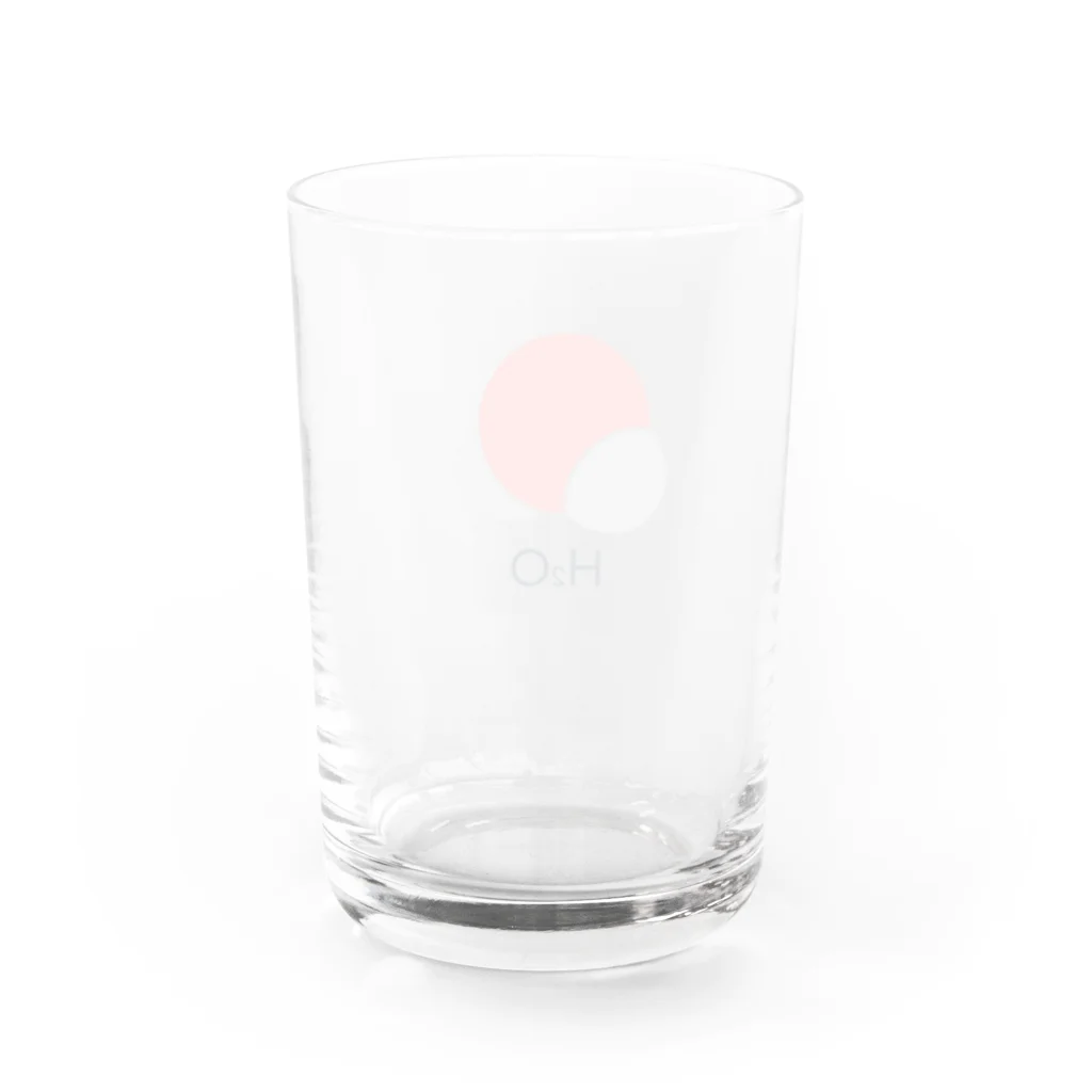 st_drop_laboratoryの水 H2O Water Glass :back