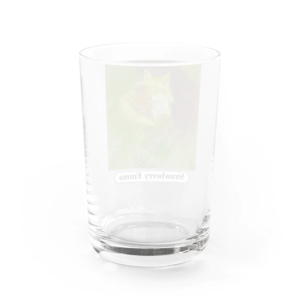 Strawberry Emmaの庭のShort rest Water Glass :back