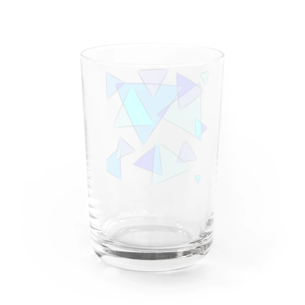 SIKINA Storeのさんかくがいっぱい Water Glass :back