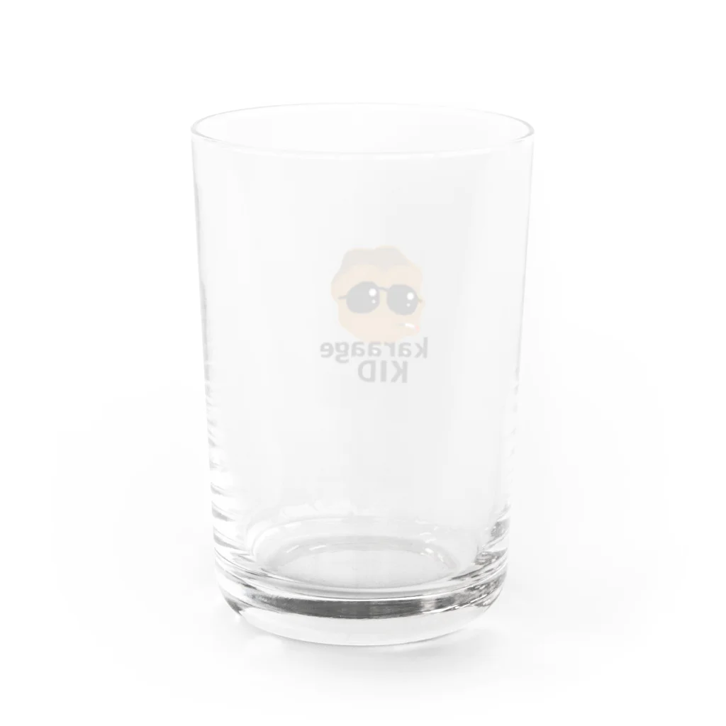 SIKINA Storeの唐揚げキッド Water Glass :back