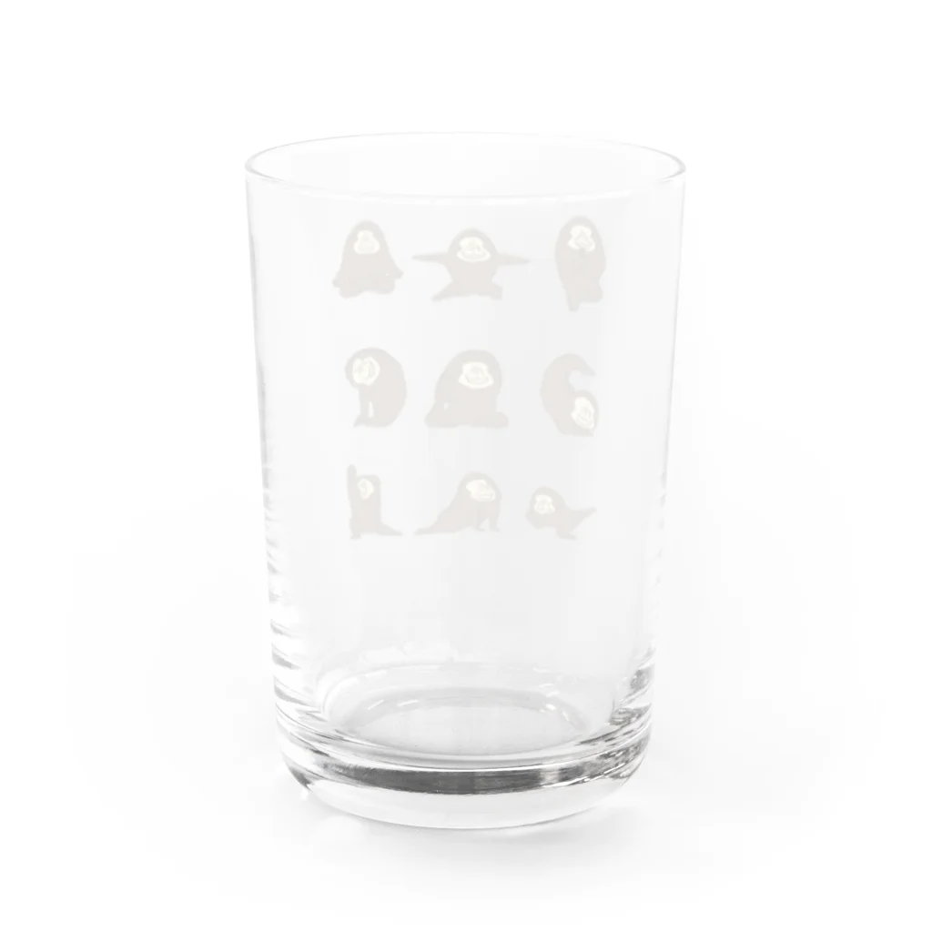 柴犬とリスのごりやまさんのヨガレッスン Water Glass :back