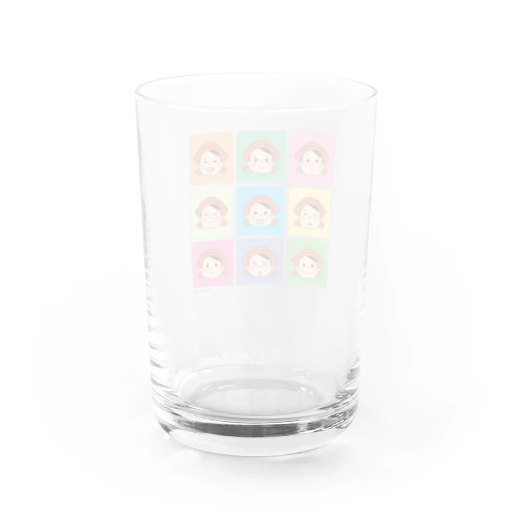 煎餅屋仙七の看板娘こまるちゃん Water Glass :back