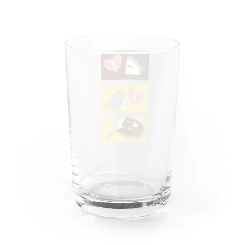 さかたようこ / サメ画家の＼3コマ絵本／カレーライスとおサメさん〜１ Water Glass :back