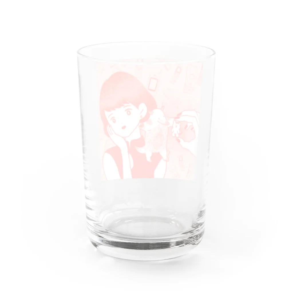 もももも桃もももももものアリクイボディーガード Water Glass :back