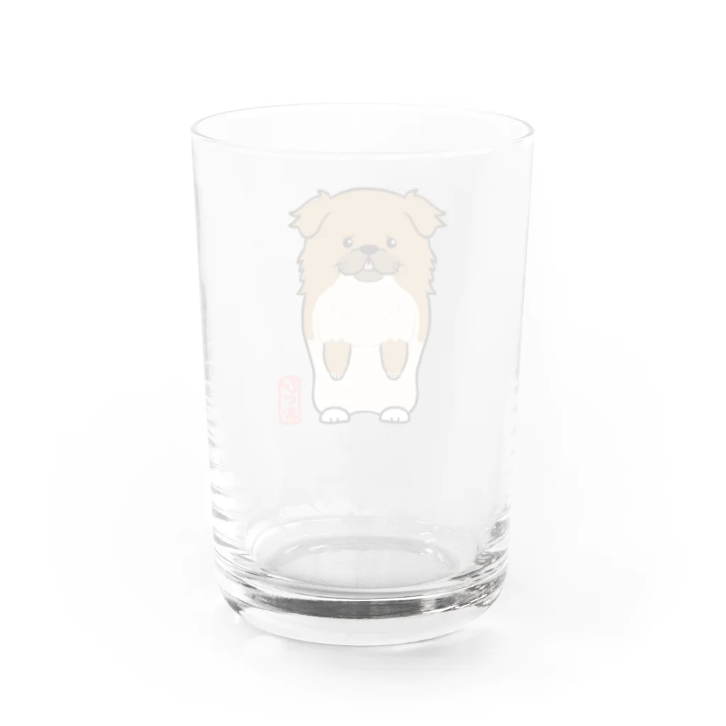 もりぴーと🎉強烈ぶさかわぴぐお🐶&コアちゃんグルメ🍔日記🐶🎉のぴぐお小物 Water Glass :back