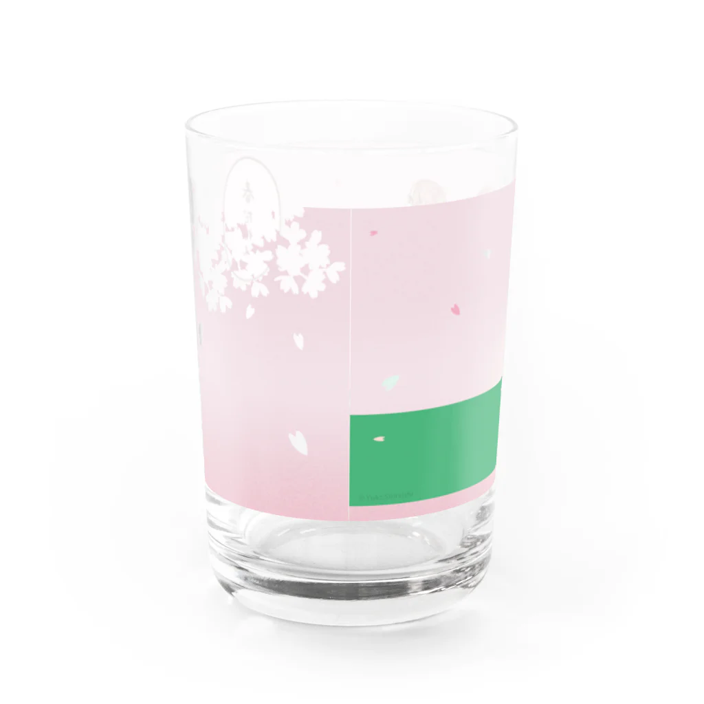 ULIの春だねぇ Water Glass :back