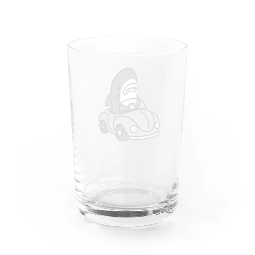 サメ わりとおもいの運転を覚えたモノクロのサメ2021 Water Glass :back