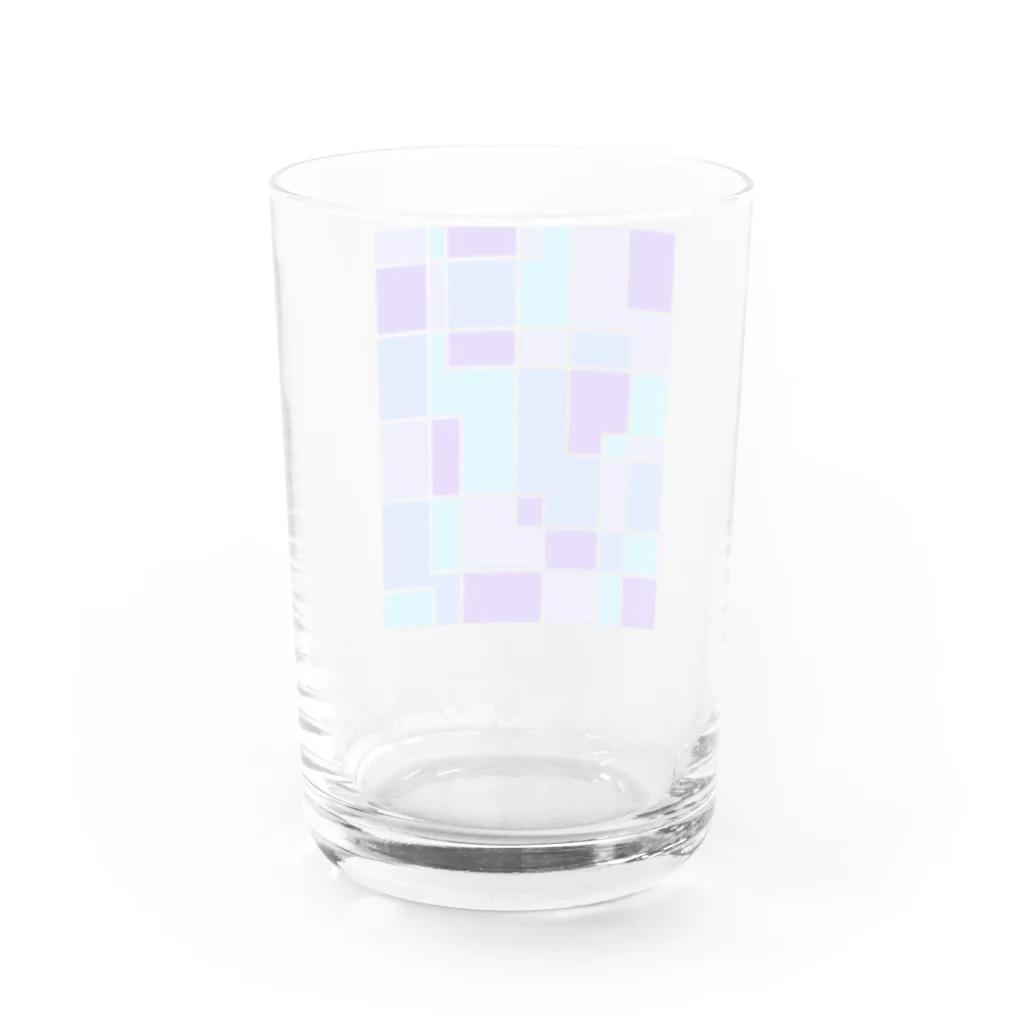 takitateGohanの青と紫 Water Glass :back