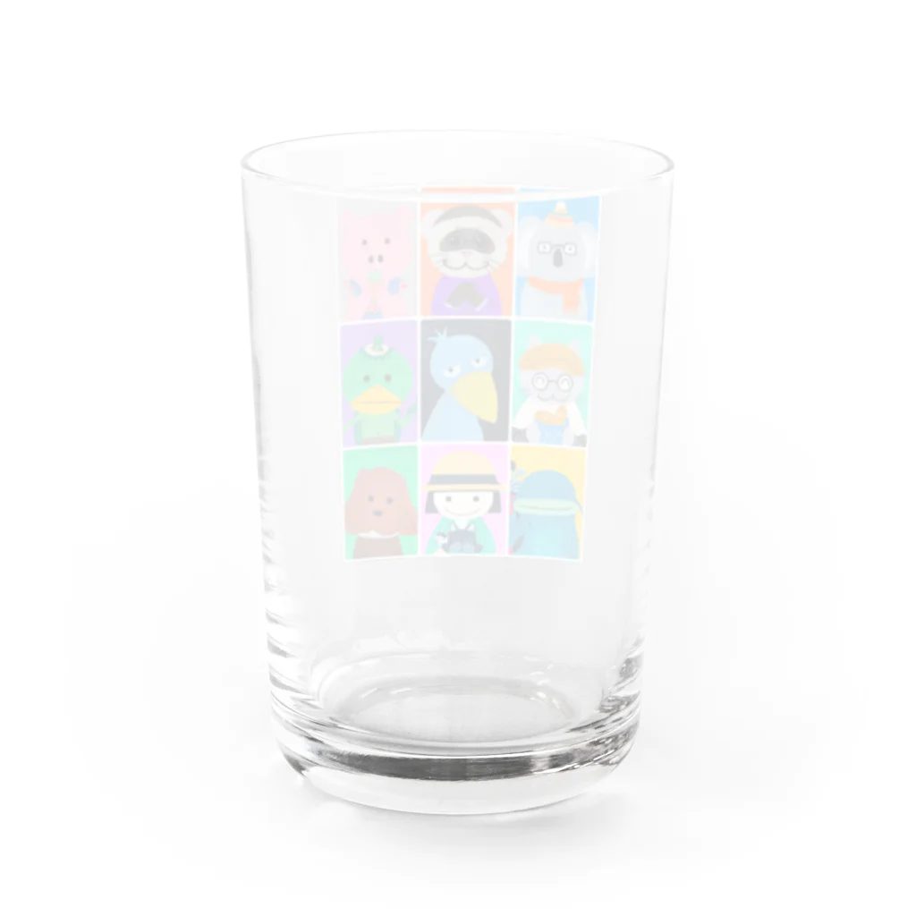 ue☆(ウイ）のシューちゃんのお友達 Water Glass :back