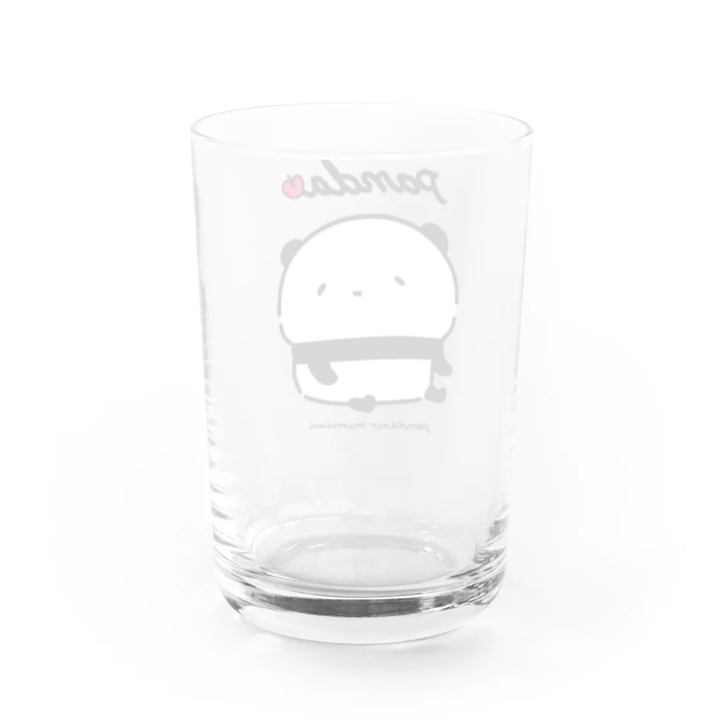 パンダのみみみの子パンダでちゅ Water Glass :back