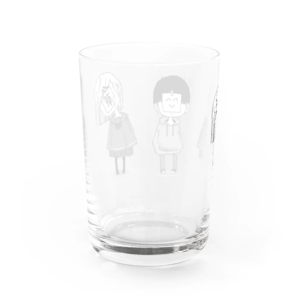 矢野沢のゲラの民 Water Glass :back