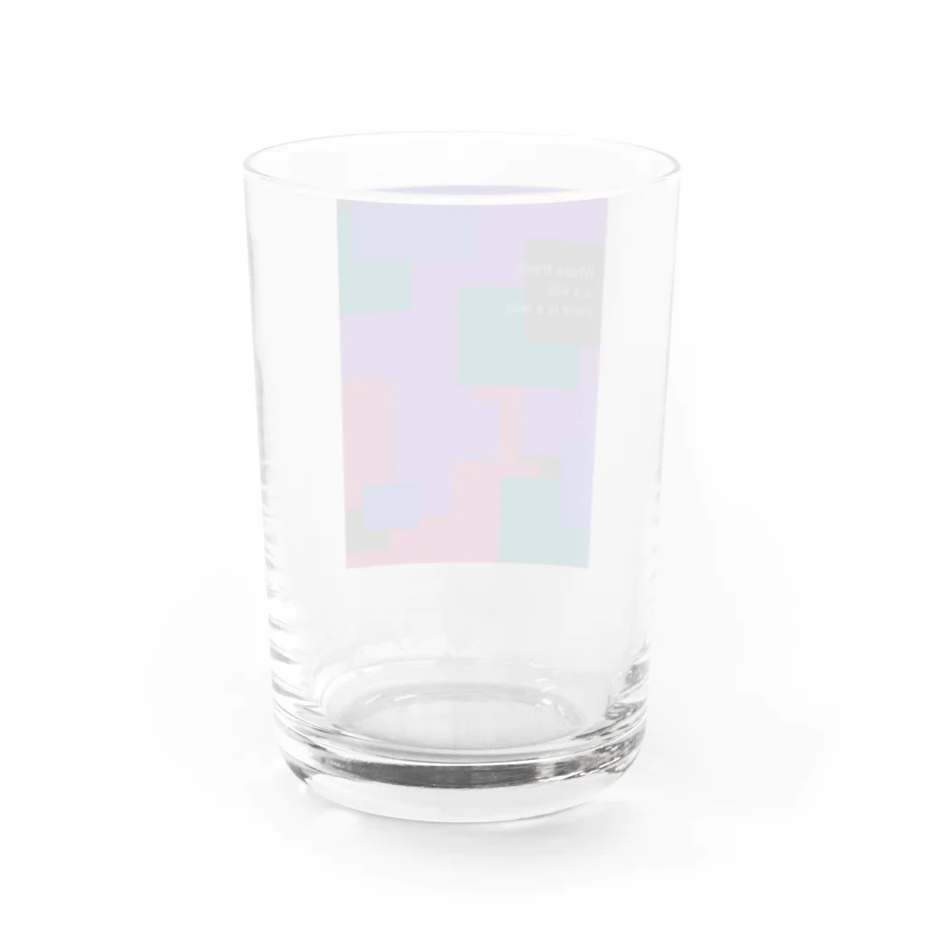 Purple Pearlのproud Water Glass :back