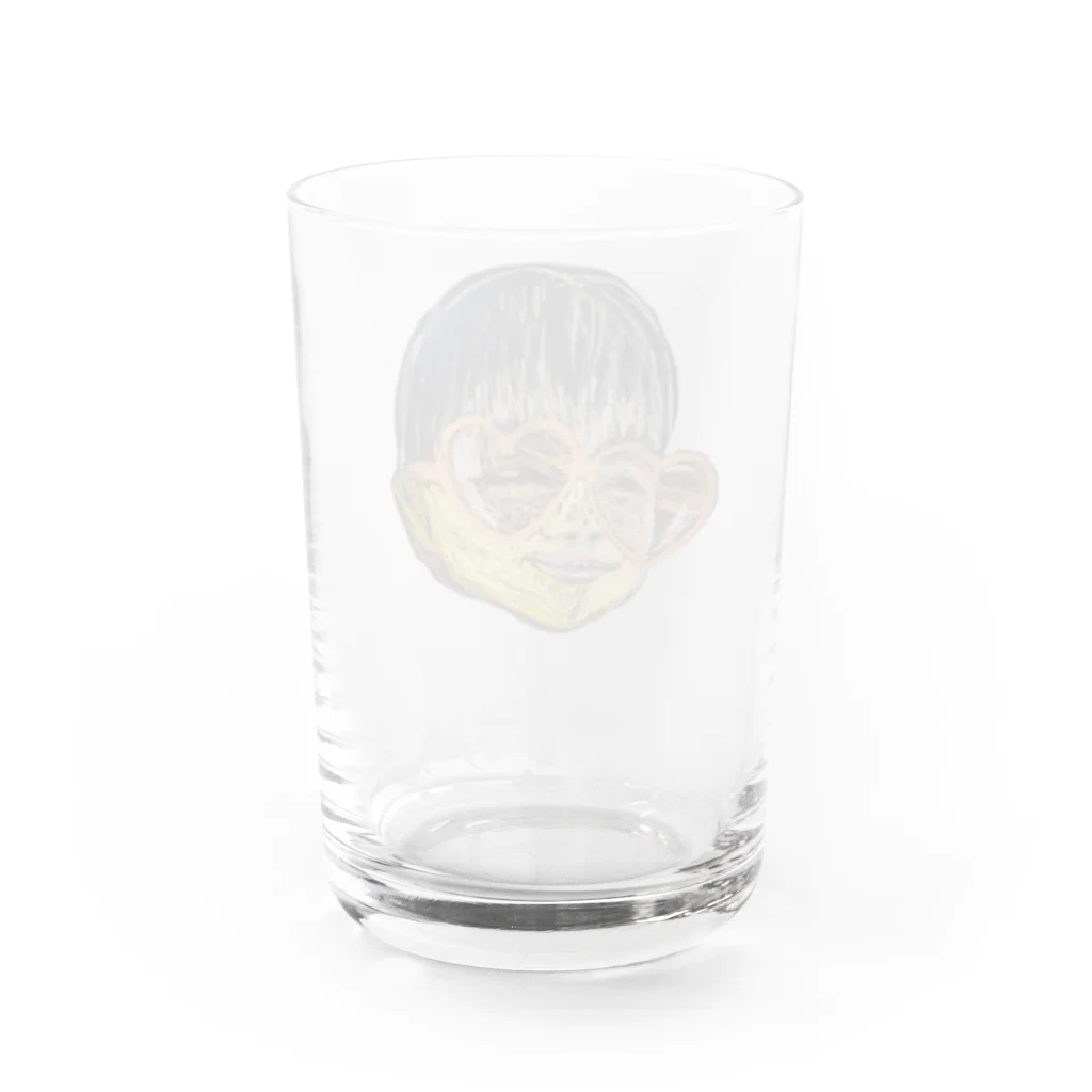 SUPER HOTDOG GIRL!のファンキー子供 Water Glass :back