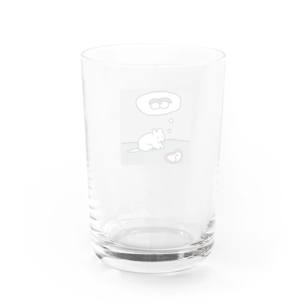 うな軍艦巻の哲学チンチラ Water Glass :back