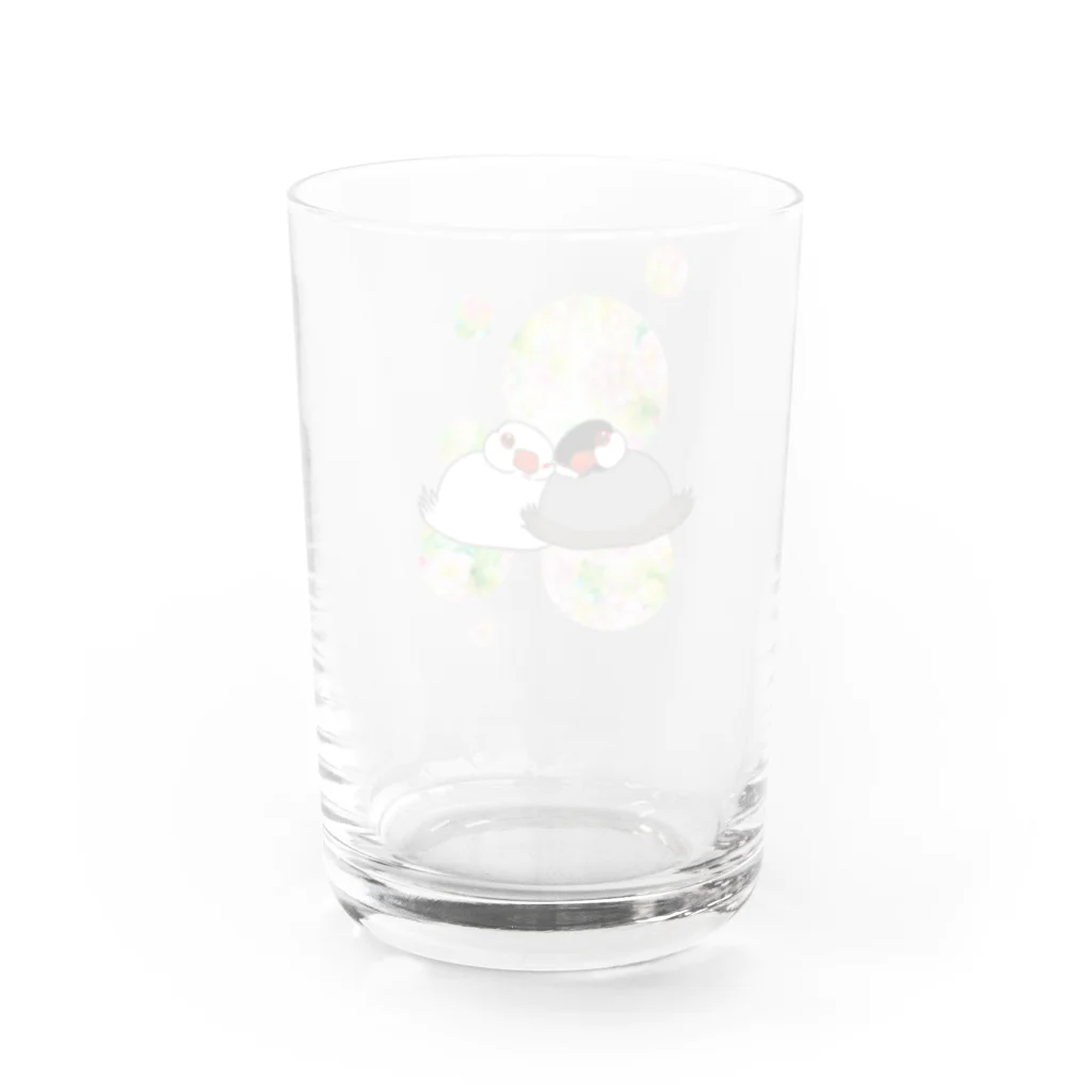 Lily bird（リリーバード）のとろける文鳥ず Water Glass :back