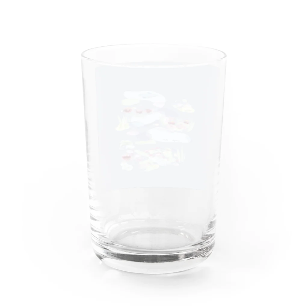 カルペ7のモネの睡蓮 Water Glass :back