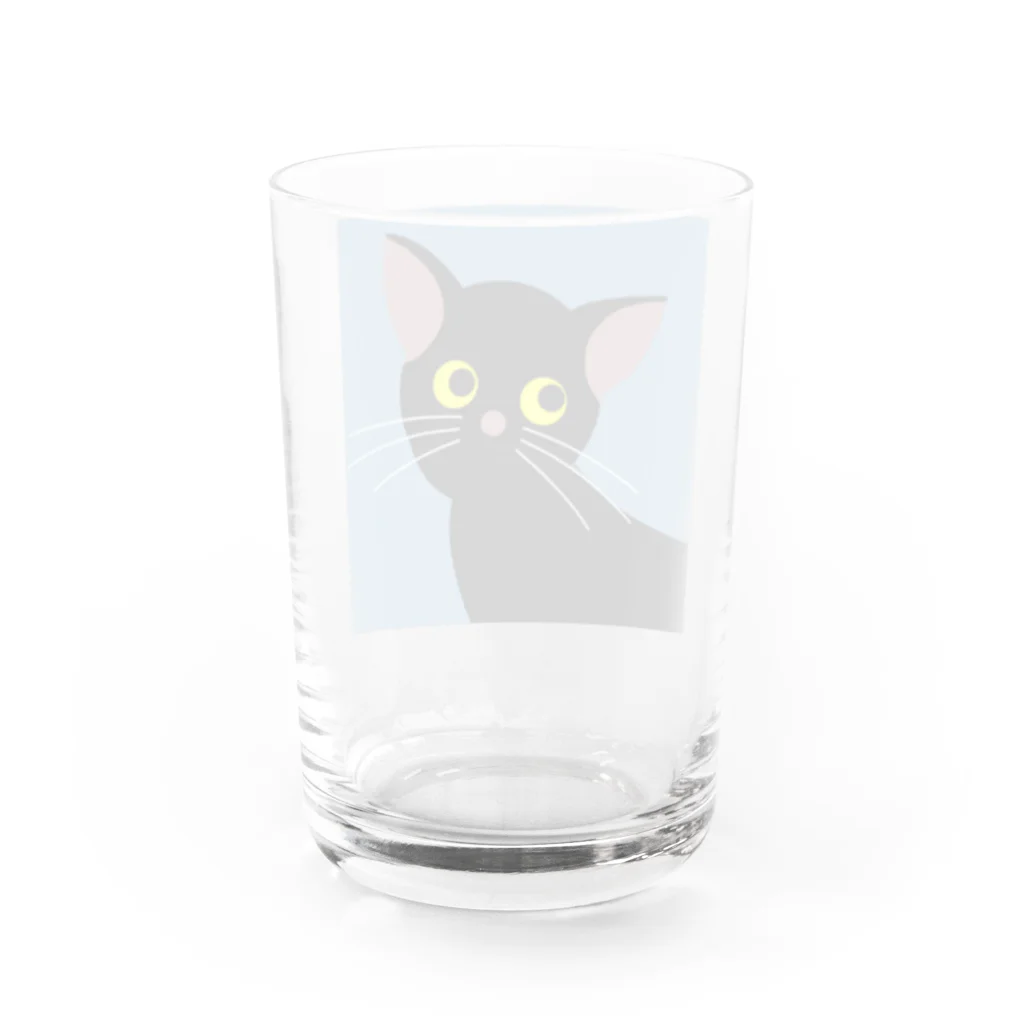 超みちるのブラックキャット Water Glass :back