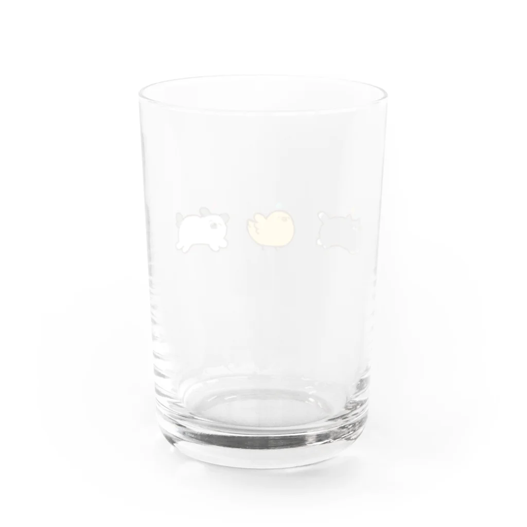 本調子の笑顔生命 Water Glass :back