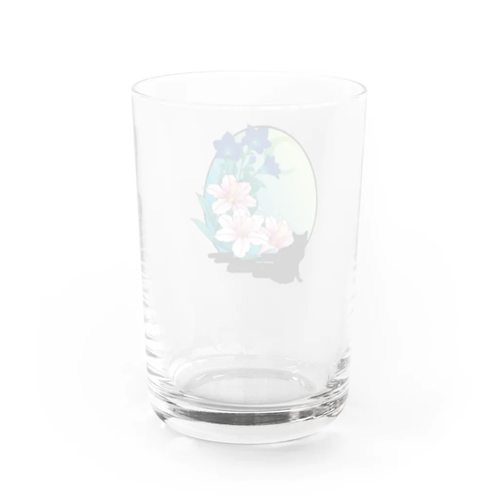 ﾛｯﾄﾓｰﾝﾄの夏ーネコ Water Glass :back