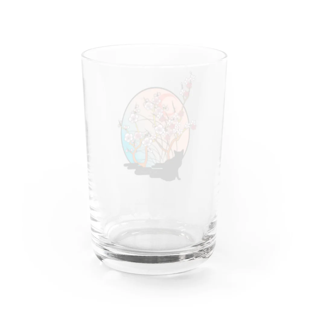 ﾛｯﾄﾓｰﾝﾄの春ーネコ Water Glass :back