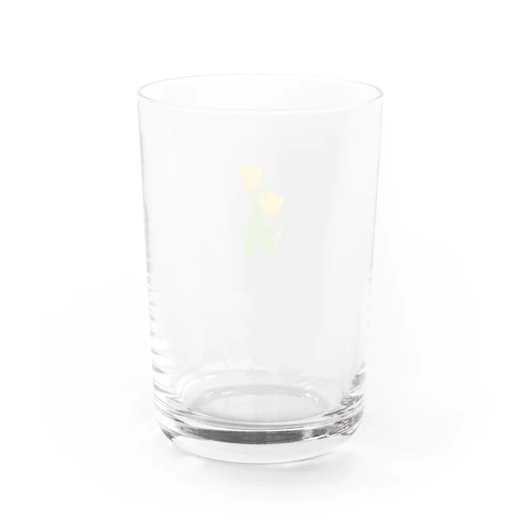 ごはんやのチューリップ（黄02） Water Glass :back