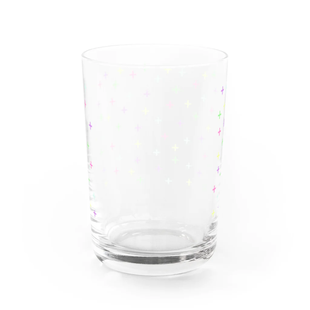 sato.satoさんのネオンカラープラスちょんちょん Water Glass :back