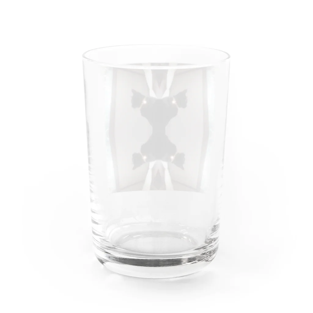 猛毒おひたしの鏡猫 Water Glass :back