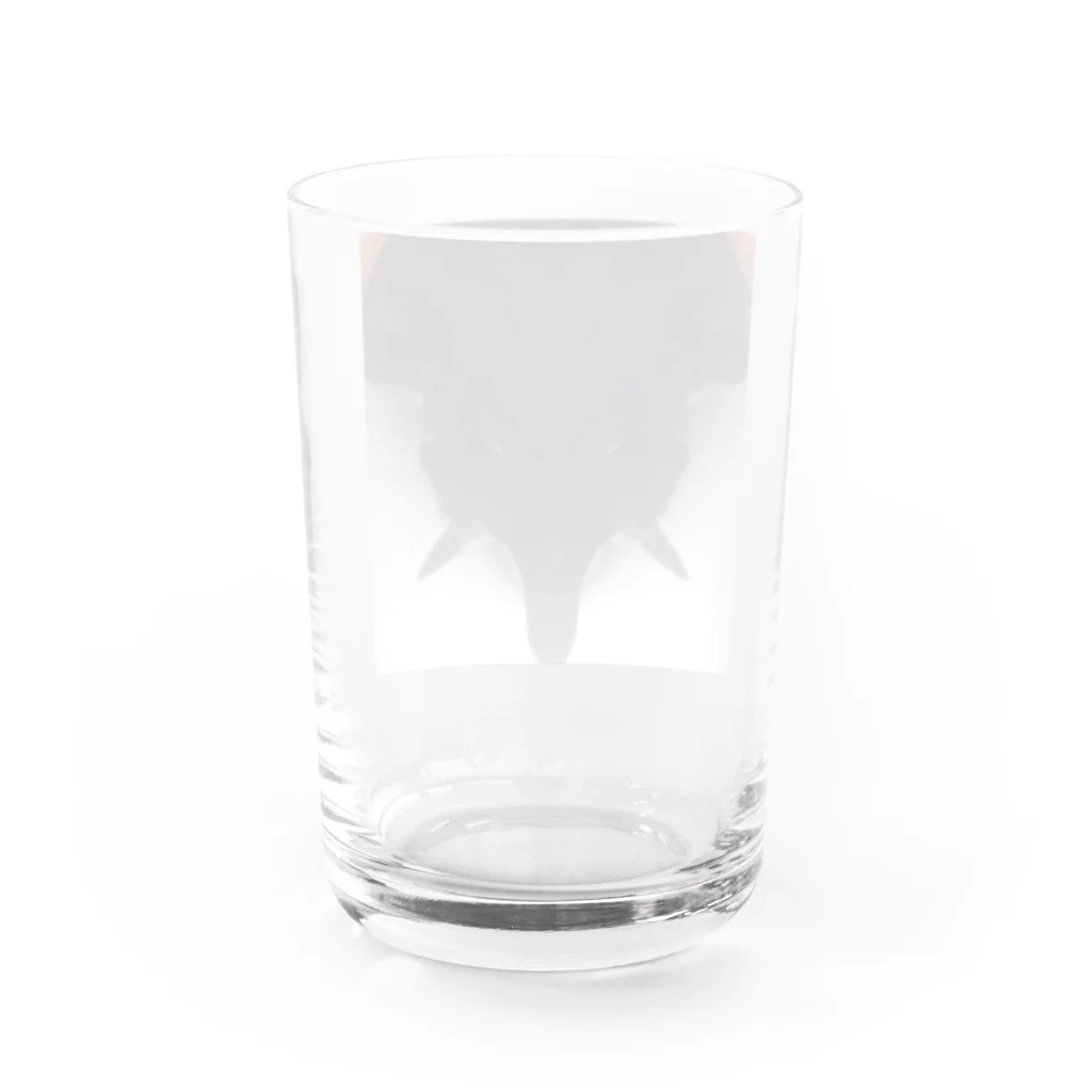 猛毒おひたしのミラー効果ねこ天地逆転 Water Glass :back