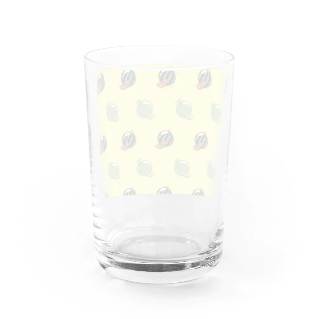 itsuki_kのもよう_瓜 Water Glass :back